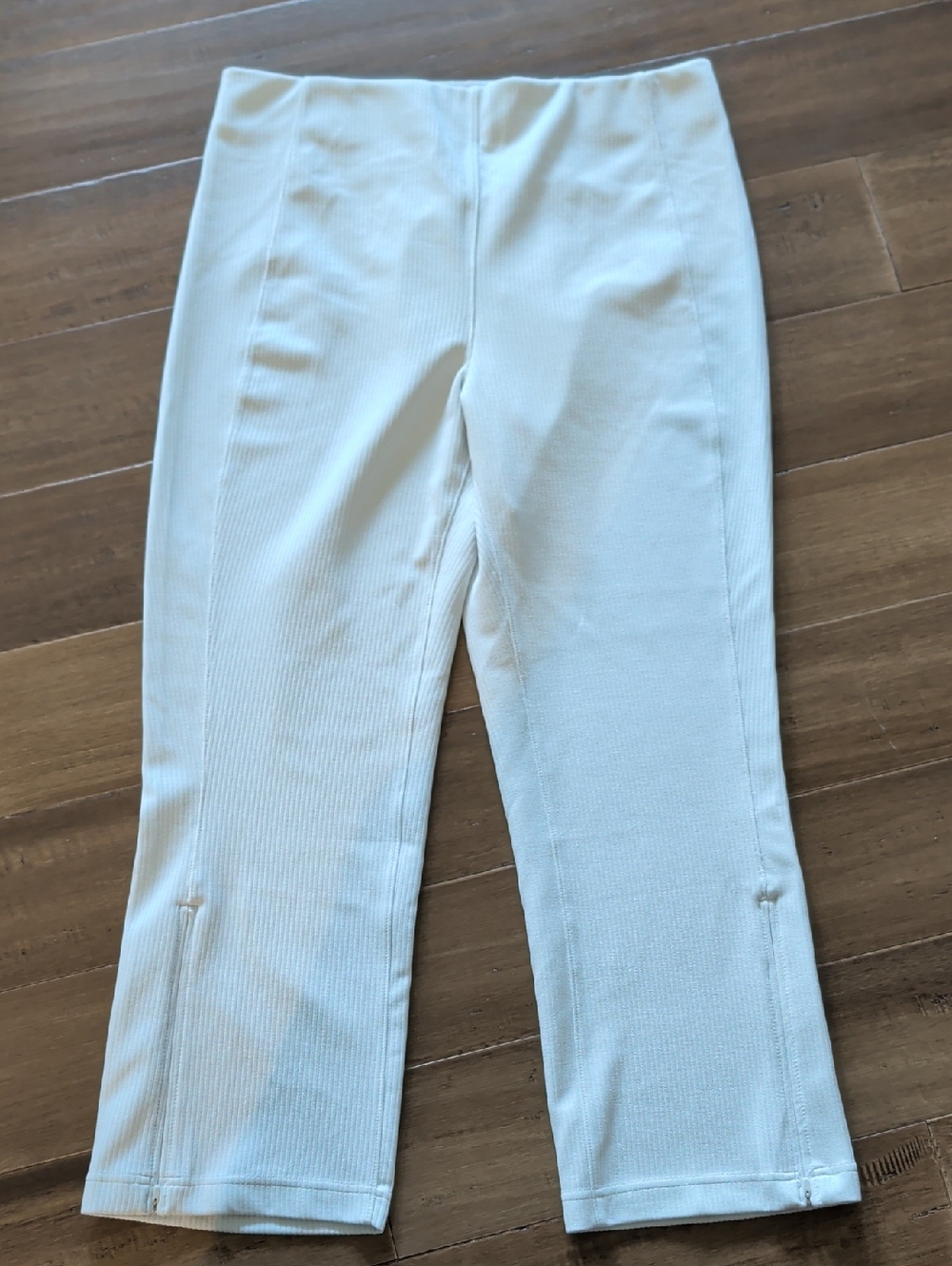 Lululemon Ribbed Softstreme Zip-Leg High-Rise Cropped Pants